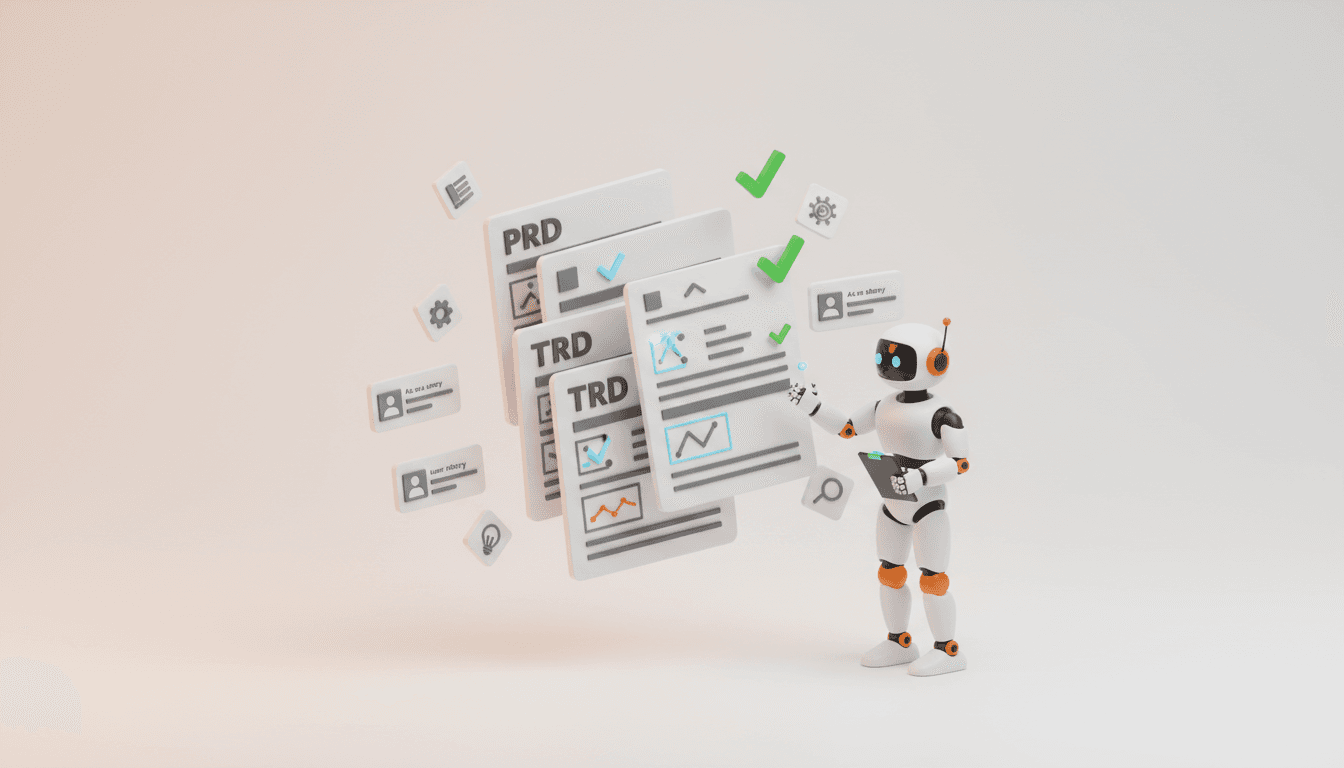 구조화된 요구사항과 사용자 스토리가 있는 전문 문서